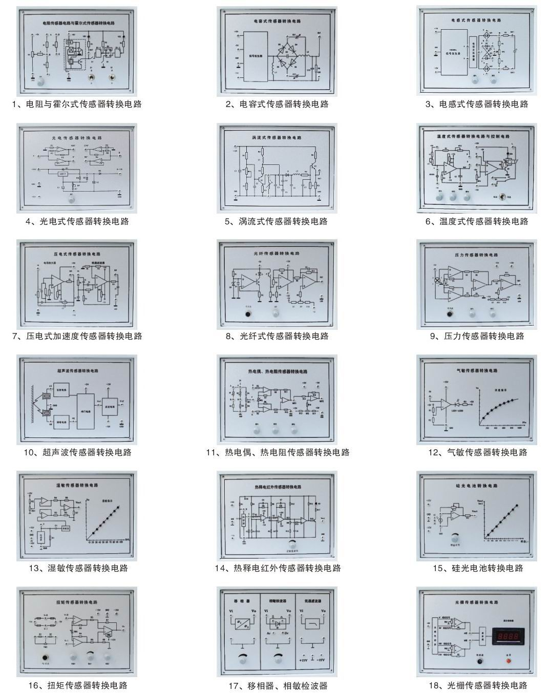 檢測與轉(zhuǎn)換技術(shù)實訓(xùn)裝置實驗?zāi)K